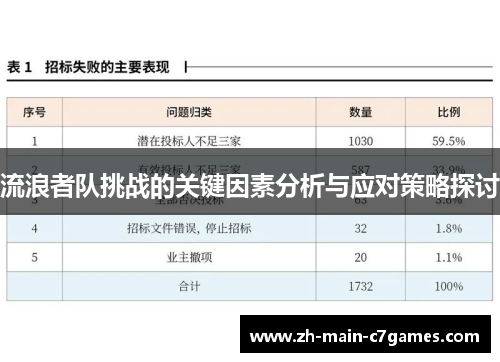 流浪者队挑战的关键因素分析与应对策略探讨